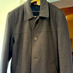 Tommy Hilfiger charcoal  P-coat size Large.